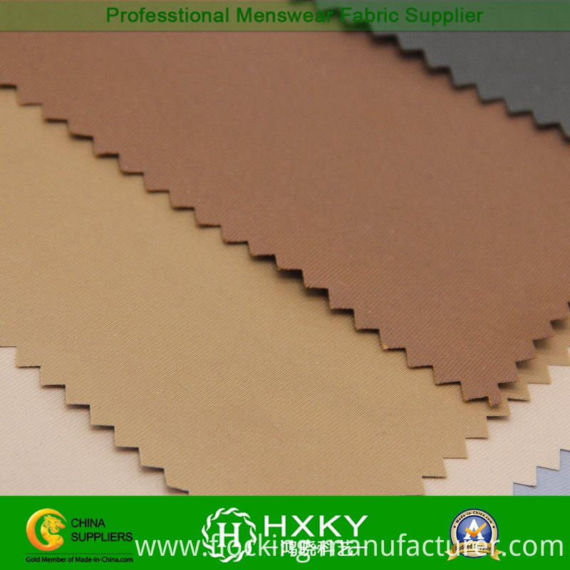 75D Filament Polyester Fake Memory Fabric for Trench or Down Coat